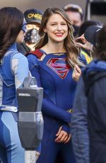 MELISSA BENOIST on the Set of Supergirl in Vancouver 04/19/2021