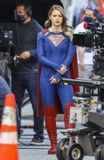 MELISSA BENOIST on the Set of Supergirl in Vancouver 04/19/2021