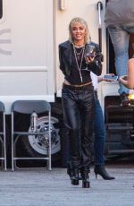 MILEY CYRUS after a Photoshoot at a Studio in Burbank 04/14/2021