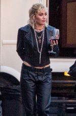 MILEY CYRUS after a Photoshoot at a Studio in Burbank 04/14/2021