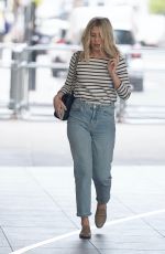 MOLLIE KING in DEnim Arrives at BBC Radio One Studios in London 04/11/2021