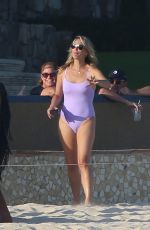 MOLLY SIMS in Swimsuit at a Beach in Cabo San Lucas 04/05/2021