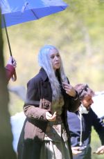 MONICA BELLUCCI on the Set of La Befana Comes at Aight Out in Rome 04/10/2021