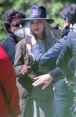 MONICA BELLUCCI on the Set of La Befana Comes at Aight Out in Rome 04/10/2021