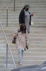 MONICA BRAITHWAITE Leaves a Medical Building in Los Angeles 04/13/2021