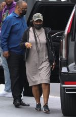 MONICA BRAITHWAITE Leaves a Medical Building in Los Angeles 04/13/2021