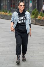 MYLEENE KLASS Arrives at Global Studios in London 04/12/2021