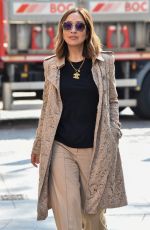 MYLEENE KLASS Arrives at Global Studios in London 04/14/2021