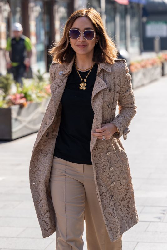 MYLEENE KLASS Arrives at Global Studios in London 04/14/2021