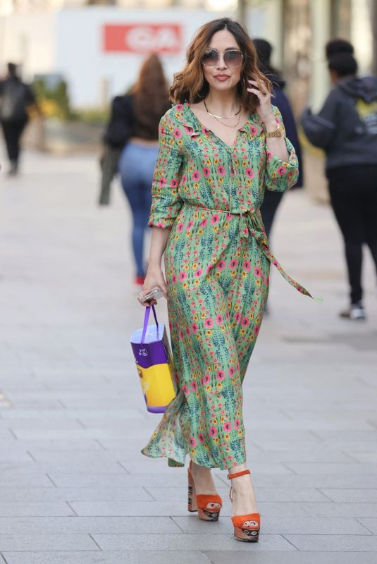 MYLEENE KLASS Arrives at Smooth Radio in London 04/04/2021