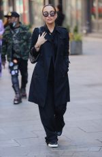 MYLEENE KLASS Arrives at Smooth Radio in London 04/17/2021