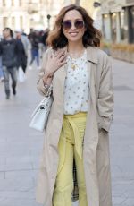 MYLEENE KLASS Arrives at Smooth Radio in London 04/24/2021