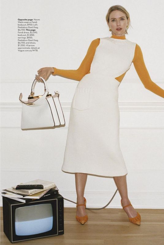NAOMI WATTS in Vogue Magazine, Australia April 2021