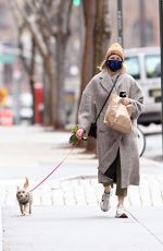 NAOMI WATTS Out with Her Dog in New York 04/02/2021