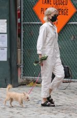NAOMI WATTS Out with Her Dog in New York 04/18/2021