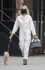 NAOMI WATTS Out with Her Dog in New York 04/18/2021