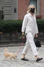 NAOMI WATTS Out with Her Dog in New York 04/18/2021