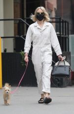 NAOMI WATTS Out with Her Dog in New York 04/18/2021