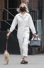 NAOMI WATTS Out with Her Dog in New York 04/18/2021