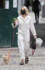 NAOMI WATTS Out with Her Dog in New York 04/18/2021