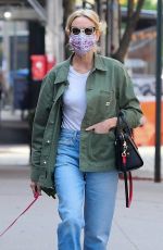 NAOMI WATTS Out with Her Dog in New York 04/28/2021