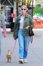 NAOMI WATTS Out with Her Dog in New York 04/28/2021