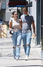 NATALIE JOY and Nick Viall Out for Lunch in Los Angeles 04/20/2021