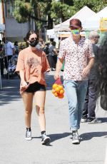 NATALIE JOY at a Farmers Market in Los Angeles 04/04/2021