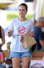 NATALIE PORTMAN in Denim Shorts Out in Sydney 04/01/2021