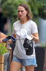 NATALIE PORTMAN in Denim Shorts Out in Sydney 04/01/2021