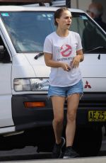 NATALIE PORTMAN in Denim Shorts Out in Sydney 04/01/2021