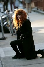 NATASHA LYONNE on teh Set of Russian Doll in New York 04/13/2021