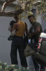NICKY WHELAN and Frank Grillo Arrive at Their Home in Hollywood 04/27/2021