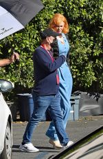 NICOLE KIDMAN on the Set of Being the Ricardos in Los Angeles 04/27/2021