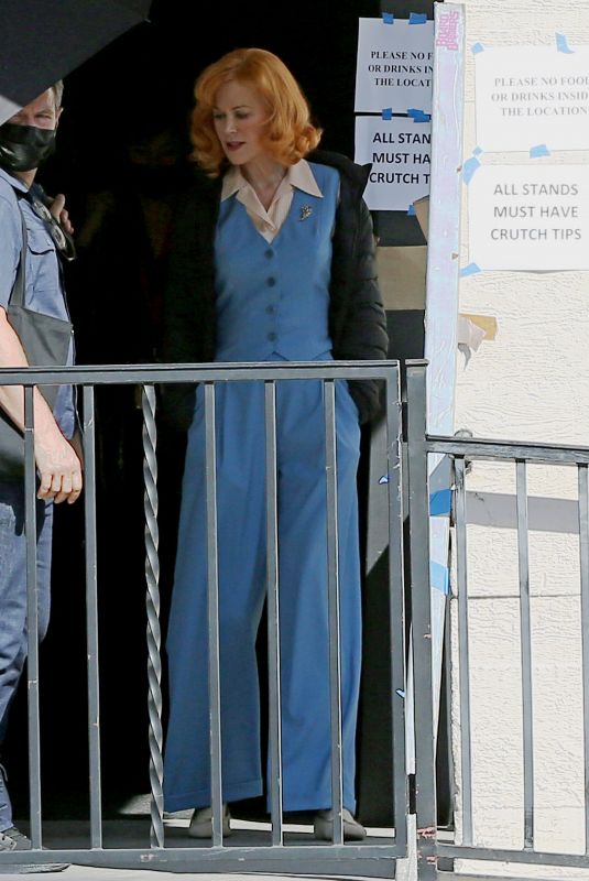 NICOLE KIDMAN on the Set of Being the Ricardos in Los Angeles 04/27/2021