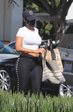 NICOLE MURPHY in Tights Shopping at Bristol Farms in West Hollywood 04/08/2021