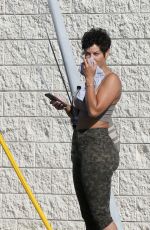 NICOLE MURPHY Leaves a Gym in Los Angeles 04/02/2021