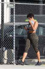 NICOLE MURPHY Leaves a Gym in Los Angeles 04/02/2021