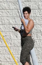 NICOLE MURPHY Leaves a Gym in Los Angeles 04/02/2021