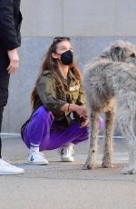 NINA AGDAL Out with Friend at Washington Square Park in New York 04/02/2021