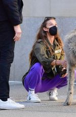 NINA AGDAL Out with Friend at Washington Square Park in New York 04/02/2021