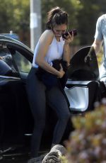 NINA DOBREV Heading to a Gym in Los Angeles 04/19/2021