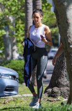 NINA DOBREV Heading to a Gym in Los Angeles 04/19/2021
