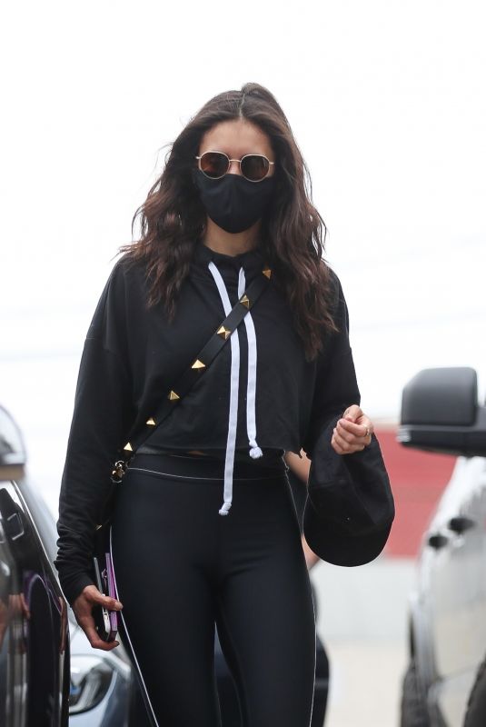 NINA DOBREV Leaves a Gym in West Hollywood 04/23/2021