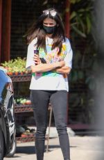 NINA DOBREV Leaves a Plant Nursery in Los Angeles 04/06/2021