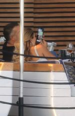 NINEL CONDE Out for Lunch with Friends in Miami 04/16/2021