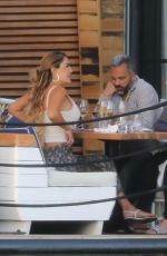 NINEL CONDE Out for Lunch with Friends in Miami 04/16/2021