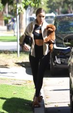 OLIVIA CULPO Leaves a Gym with Her Dog in Los Angeles 04/28/2021