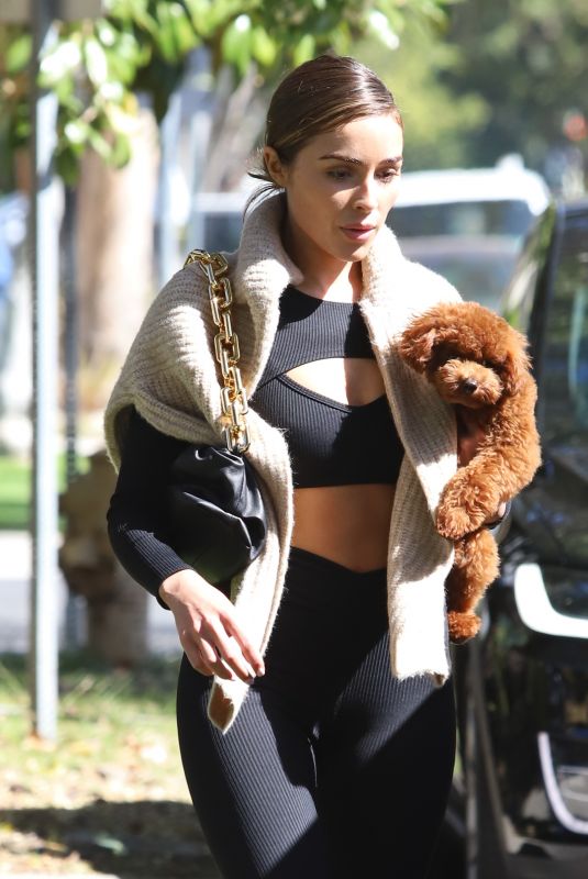 OLIVIA CULPO Leaves a Gym with Her Dog in Los Angeles 04/28/2021