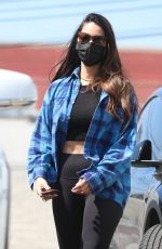 OLIVIA MUNN Leaves Rise Nation Gym in West Hollywood 04/15/2021